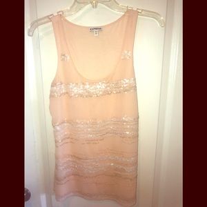 Express Mesh Sequin Tank